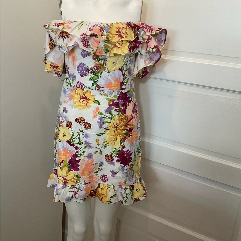 🌸 OFF SHOULDERS FLORAL DRESS - Picture 4 of 12